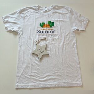 American Apparel White Short Sleeve Graphic Tee, Simpleview’s Summit Conference
